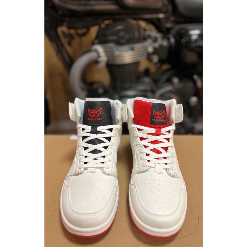 Berik J1 Bicolor White Red Eye Casual Shoes