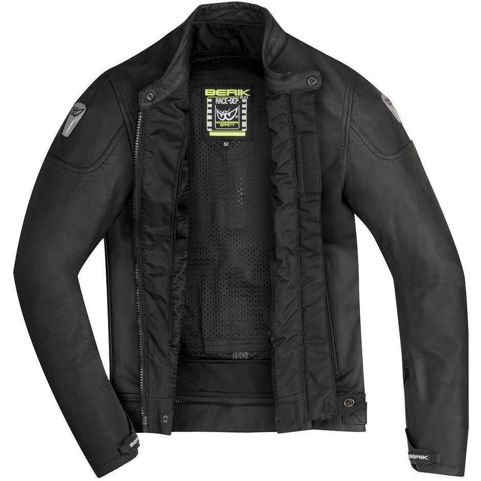 Berik LJ-221324-BK Leather Motorcycle Jacket Black