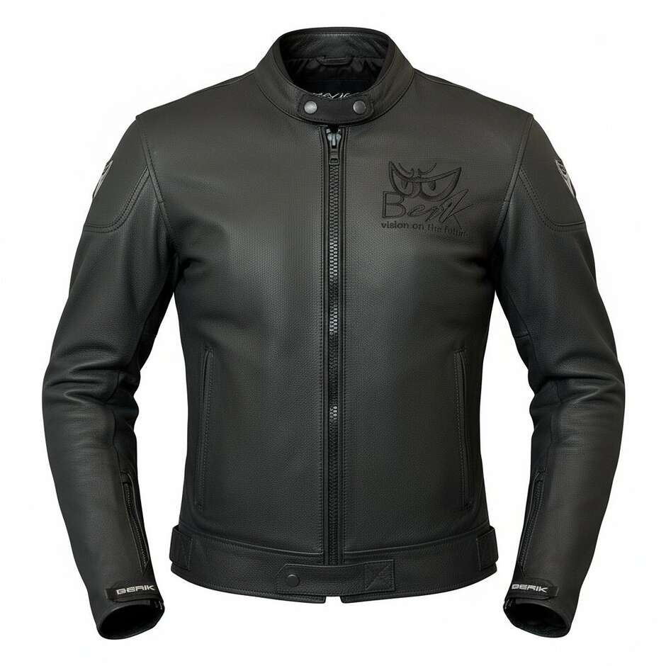 Berik LJ-221324-BK Leder Motorradjacke schwarz