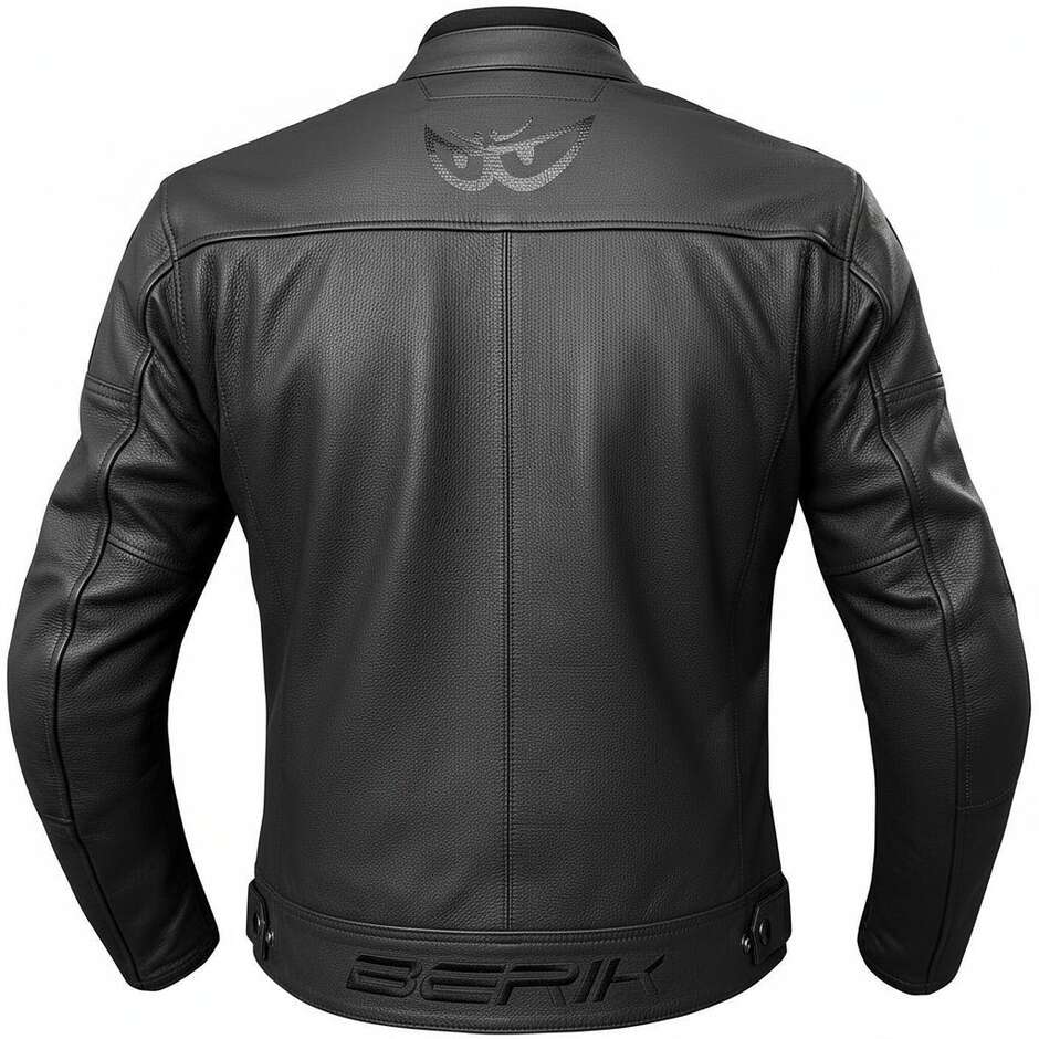Berik LJ-221324-BK Leder Motorradjacke schwarz