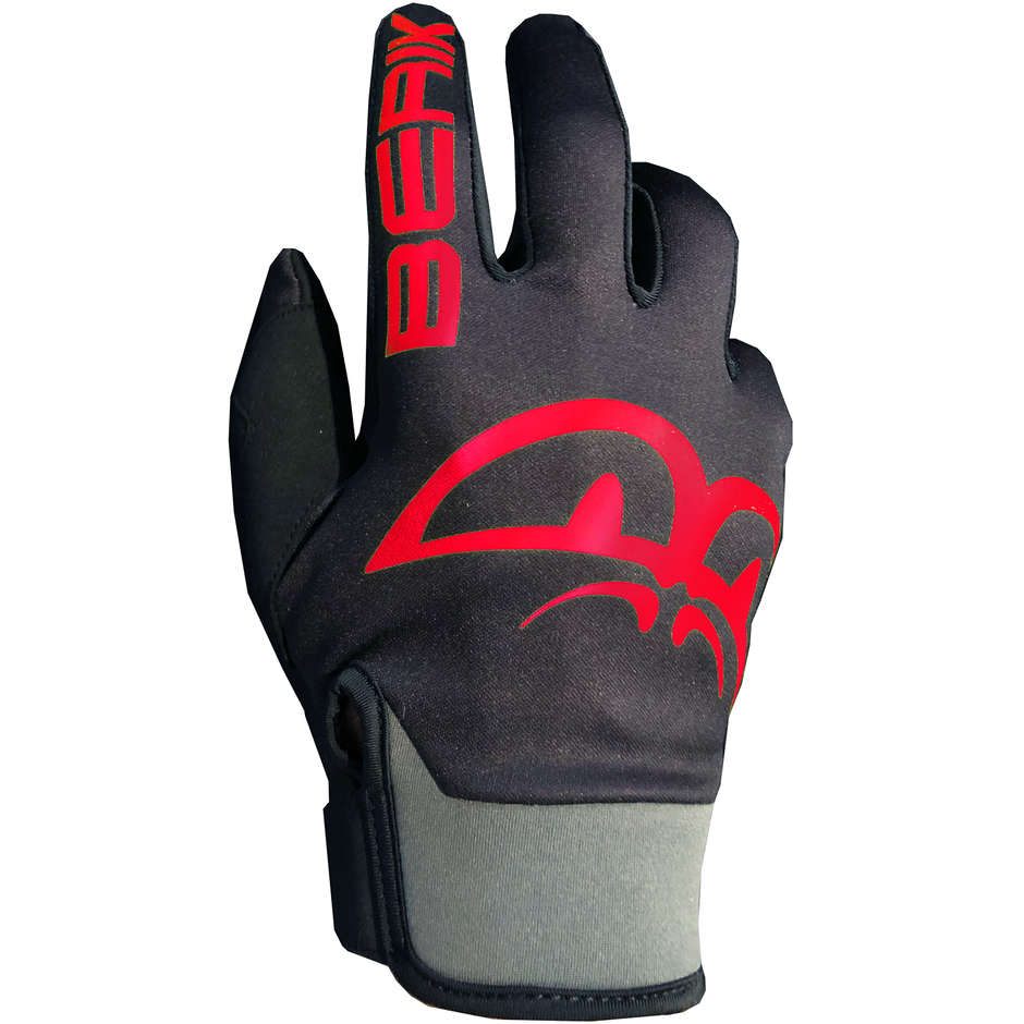 Berik MX-Pro Style One Black Red Cross Enduro motorcycle gloves