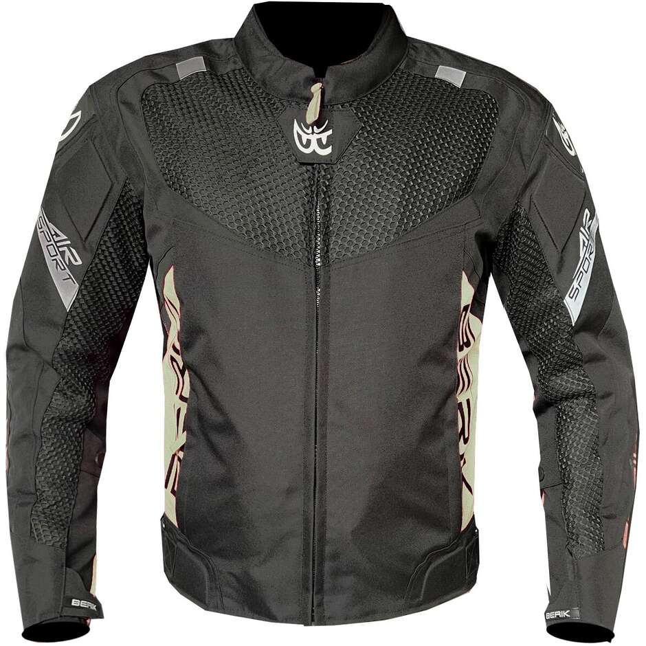 Berik Perforated Summer Motorcycle Jacket 203305fr AIR Sport Black Khaki