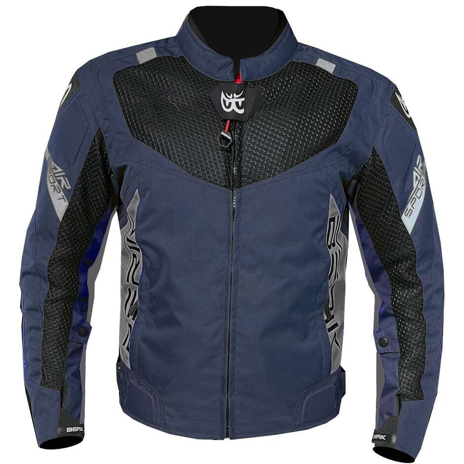 Berik Perforated Summer Motorcycle Jacket 203305fr AIR Sport Blue Gray Black