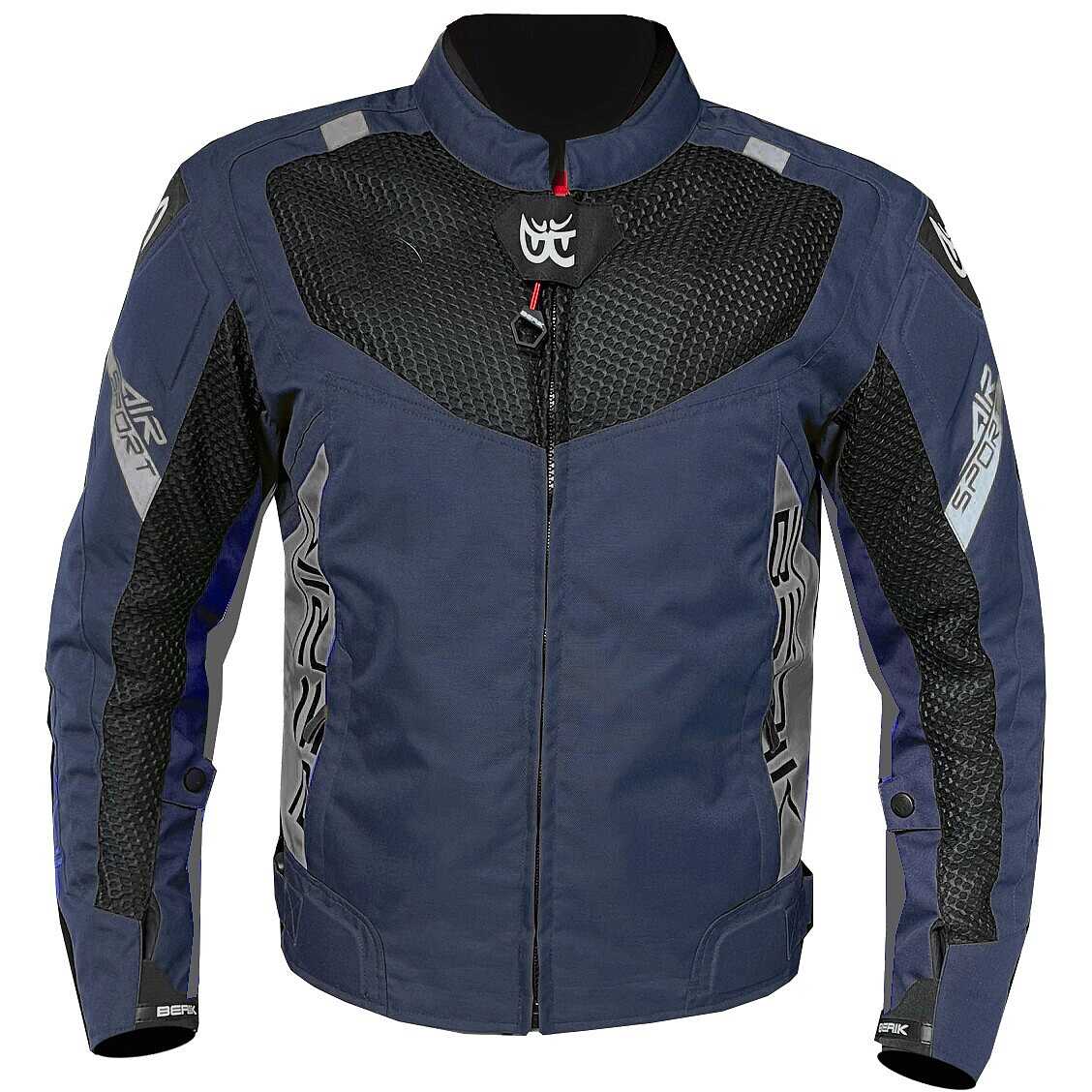 Berik Perforated Summer Motorcycle Jacket 203305fr AIR Sport Blue Gray Black For Sale Online Outletmoto.eu