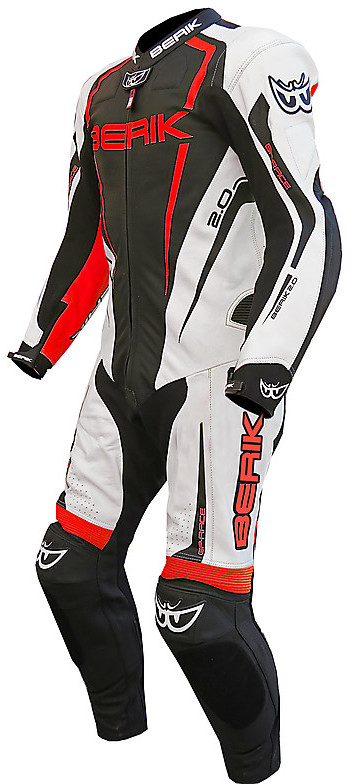 Berik Professional Leather Motorcycle Suit 2.0 Ls1-171334-BK Red White ...