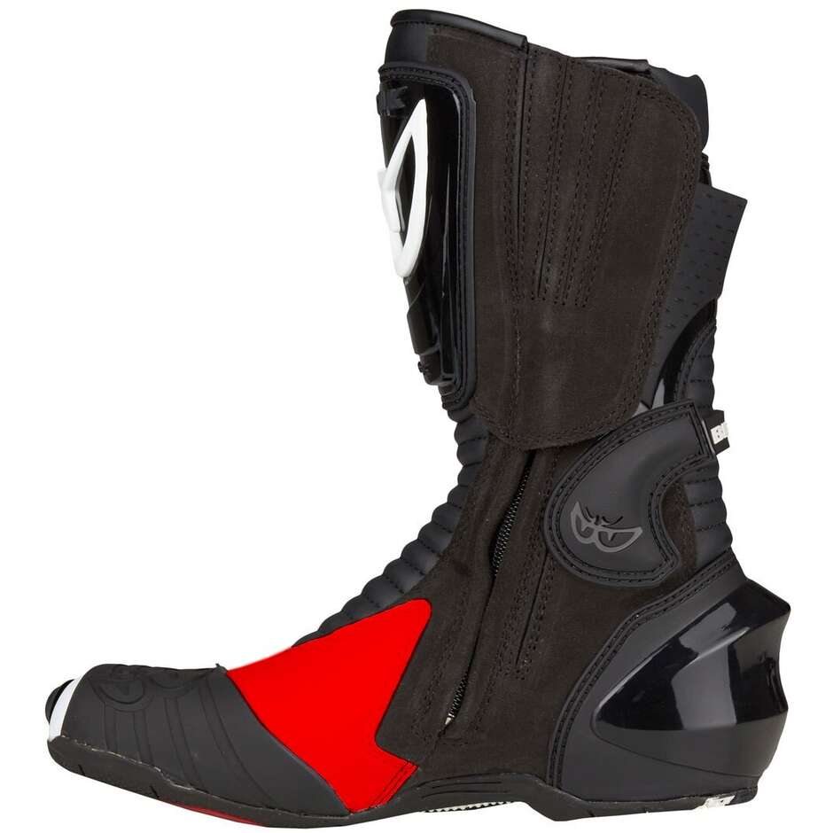 Berik Race- X Evo 1289-BK Black Red Fluo Racing Motorcycle Boots