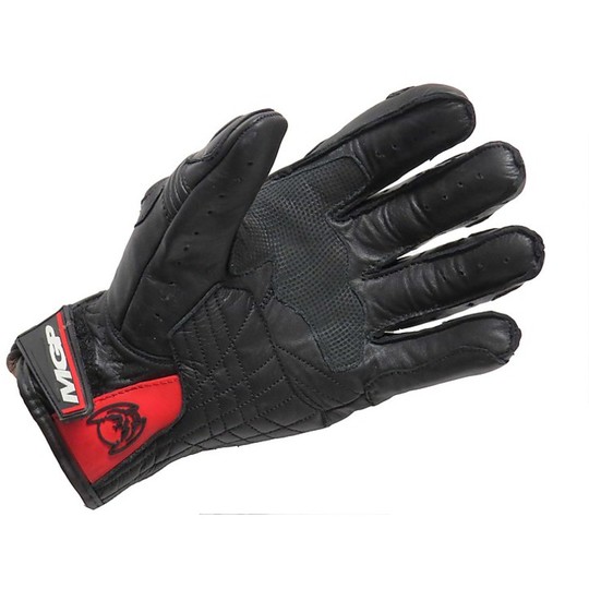 Berik Racing Motorrad-Handschuhe Schutzkleidung aus Leder mit Carbon und Titanium Quasar Kurz Schwarz-Weiß