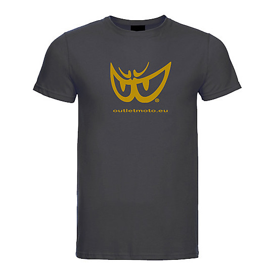 Berik T-Shirt 2.0 Outletmoto Black Gold Eye mit Rundhalsausschnitt