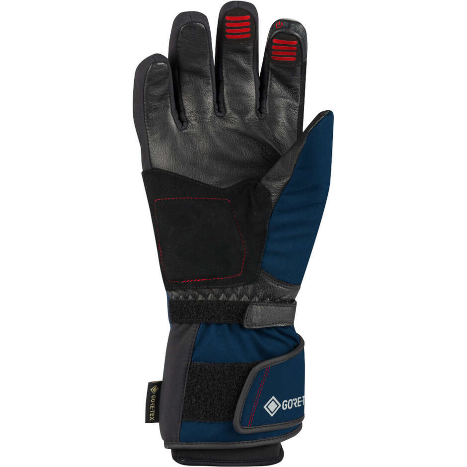 Bering AUSTRAL GTX Motorcycle Gloves Navy Grey Red