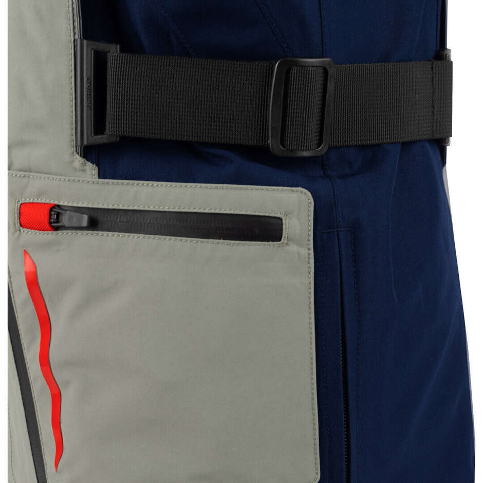Bering AUSTRAL GTX Motorcycle Jacket Navy Grey Red Blue