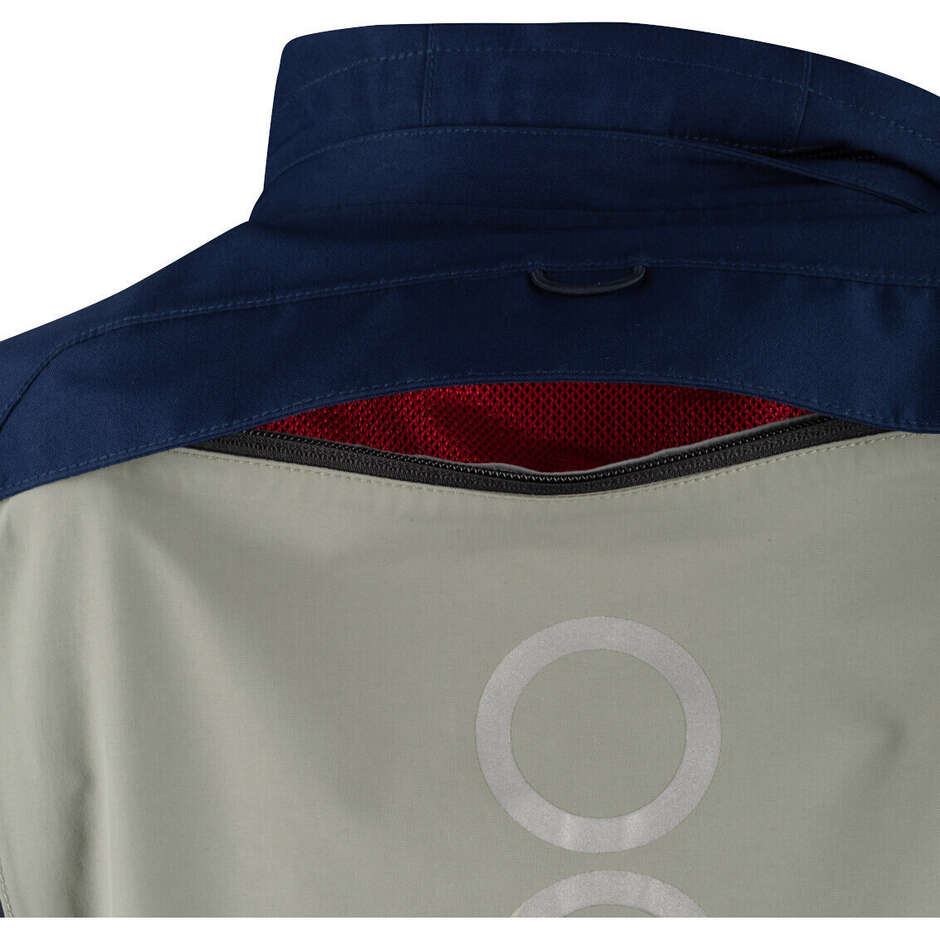 Bering AUSTRAL GTX Motorcycle Jacket Navy Grey Red Blue