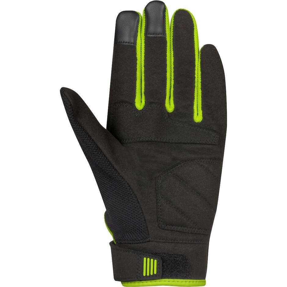 Bering BREEZE Motorcycle Gloves Black Fluorescent