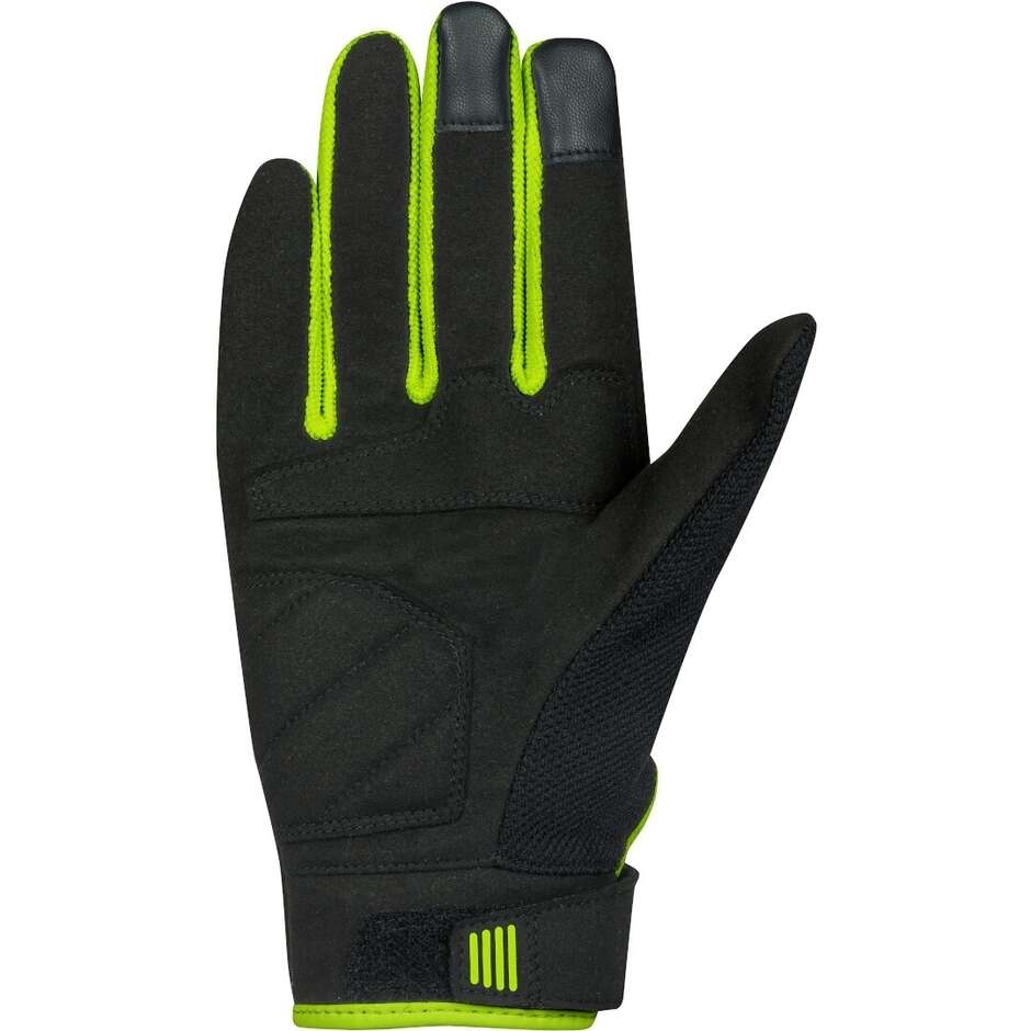 Bering BREEZE Motorcycle Gloves Black Fluorescent
