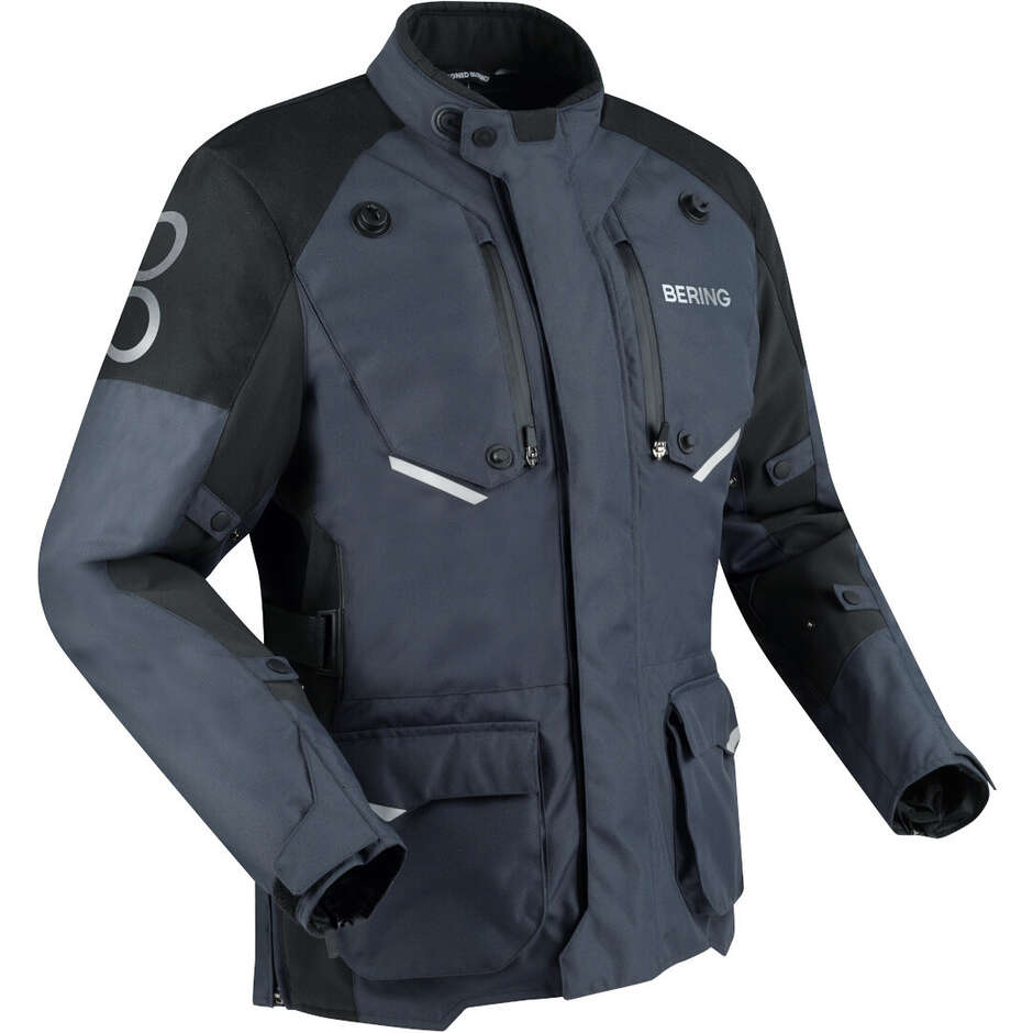 Bering CALGARY Motorradjacke Schwarz Grau