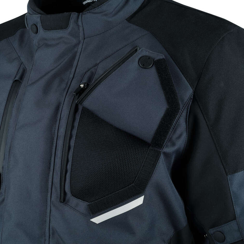 Bering CALGARY Motorradjacke Schwarz Grau