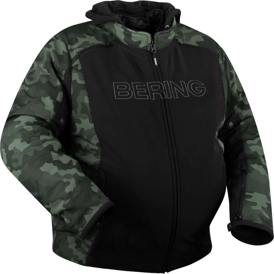 Bering DAVIS King Size Black Camo Motorcycle Jacket