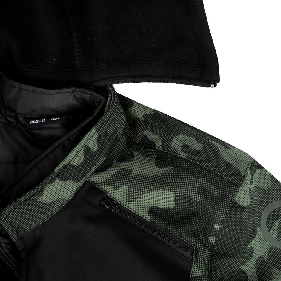 Bering DAVIS King Size Black Camo Motorcycle Jacket