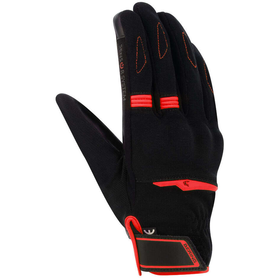 Bering FLETCHER EVO Motorradhandschuhe Schwarz Rot