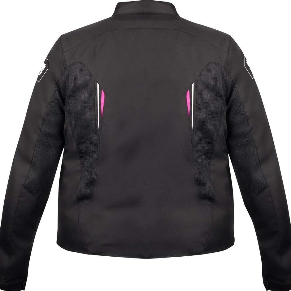 BERING LADY BRAZILIA Damen-Motorradjacke, Größe Queen, Schwarz/Fuchsia
