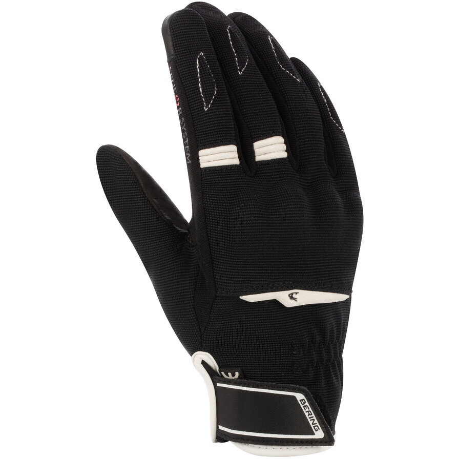 Bering LADY FLETCHER EVO Damen Motorradhandschuhe Schwarz Weiß