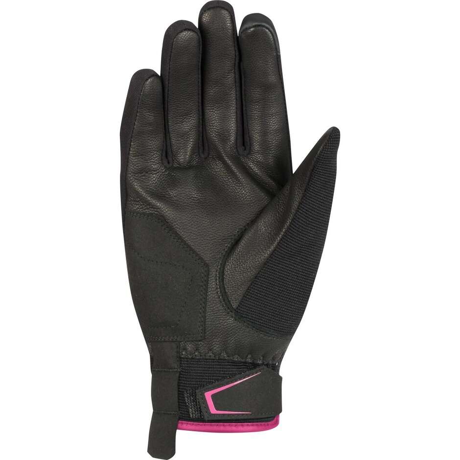 BERING LADY NASSAU Damen-Motorradhandschuhe Schwarz/Fuchsia