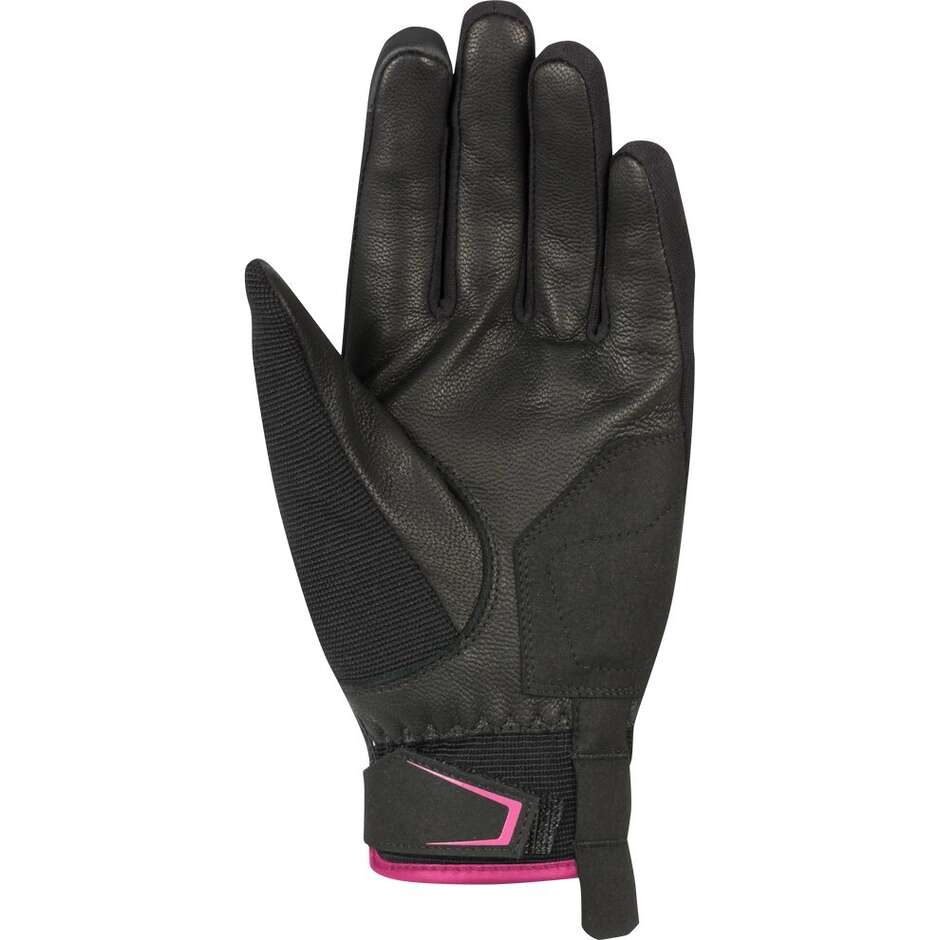 BERING LADY NASSAU Damen-Motorradhandschuhe Schwarz/Fuchsia