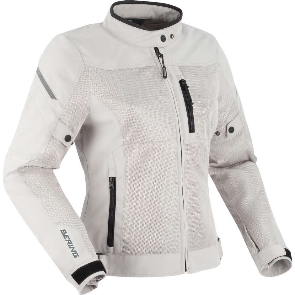 Bering LADY OZONE Silver Women's Motorcycle Jacket