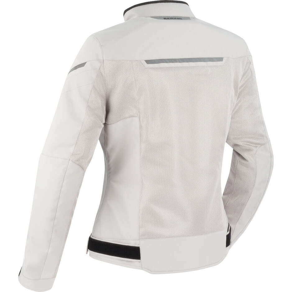 Bering LADY OZONE Silver Women's Motorcycle Jacket