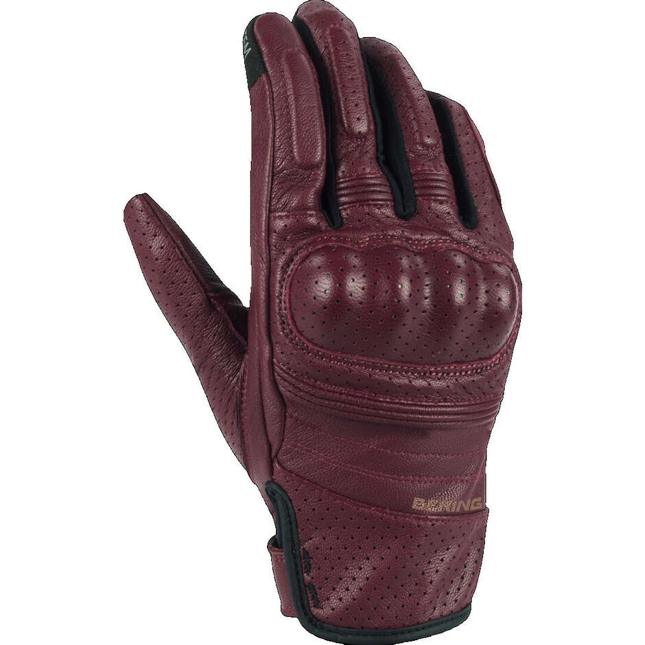 Bering LADY SCORE Women's Motorcycle Gloves Burgundy