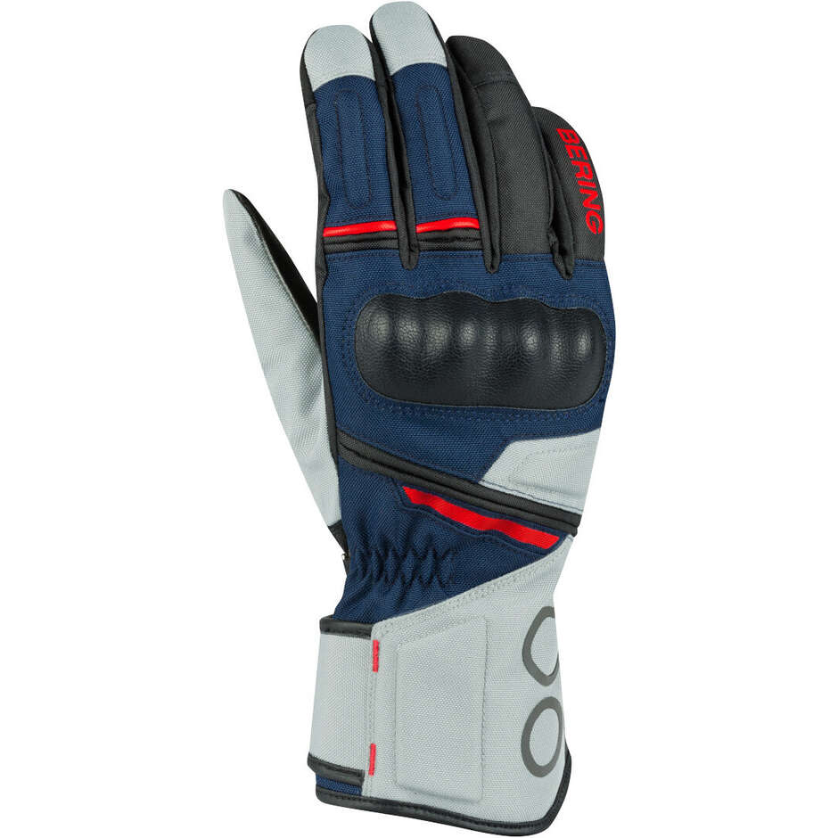 Bering LADY SIBERIA Damen Motorradhandschuhe Grau Blau Rot