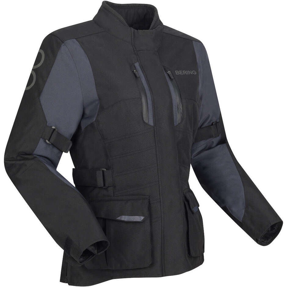 Bering LADY SIBERIA Damen Motorradjacke Schwarz Grau