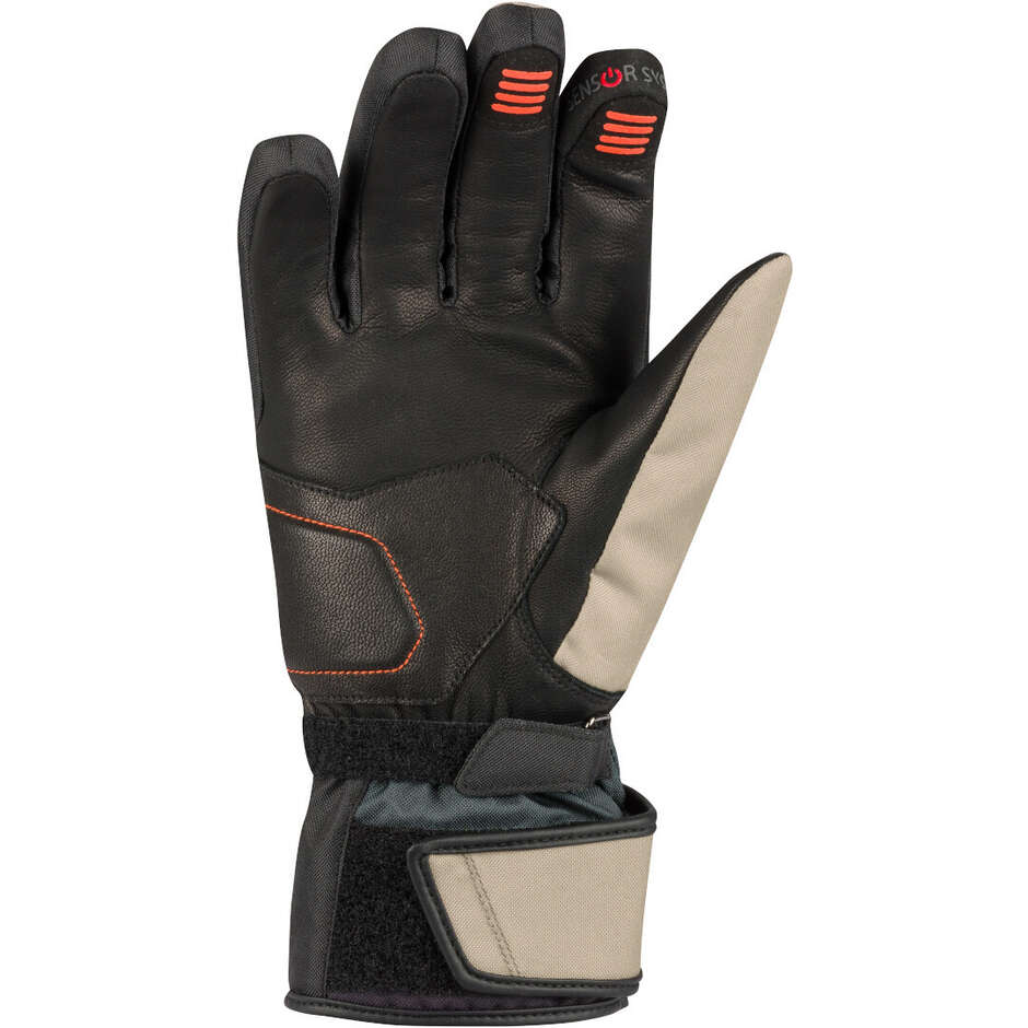 Bering LADY SIBERIA Women's Motorcycle Gloves Beige Grey Orange
