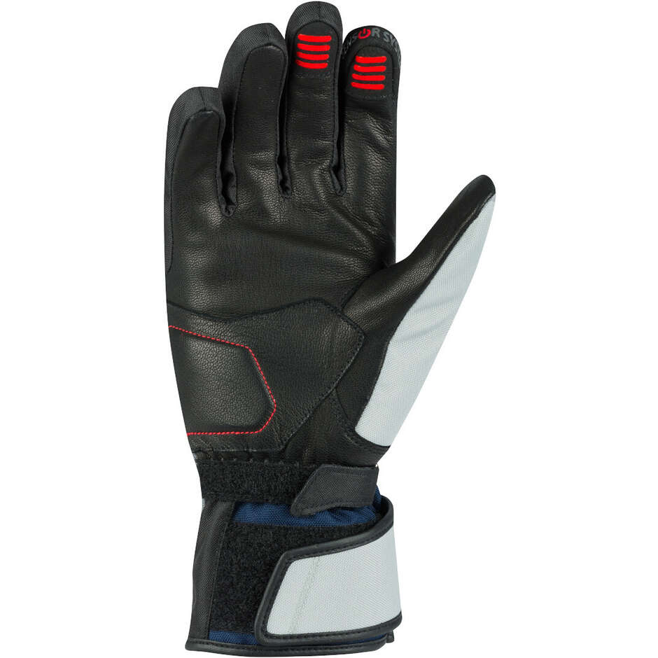 Bering LADY SIBERIA Women's Motorcycle Gloves Grey Blue Red