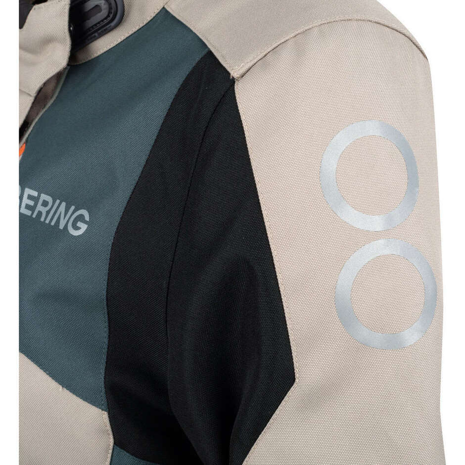 Bering LADY SIBERIA Women's Motorcycle Jacket Beige Grey Orange