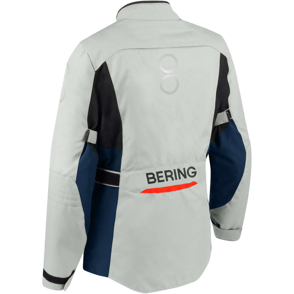 Bering LADY SIBERIA Women's Motorcycle Jacket Grey Blue Red