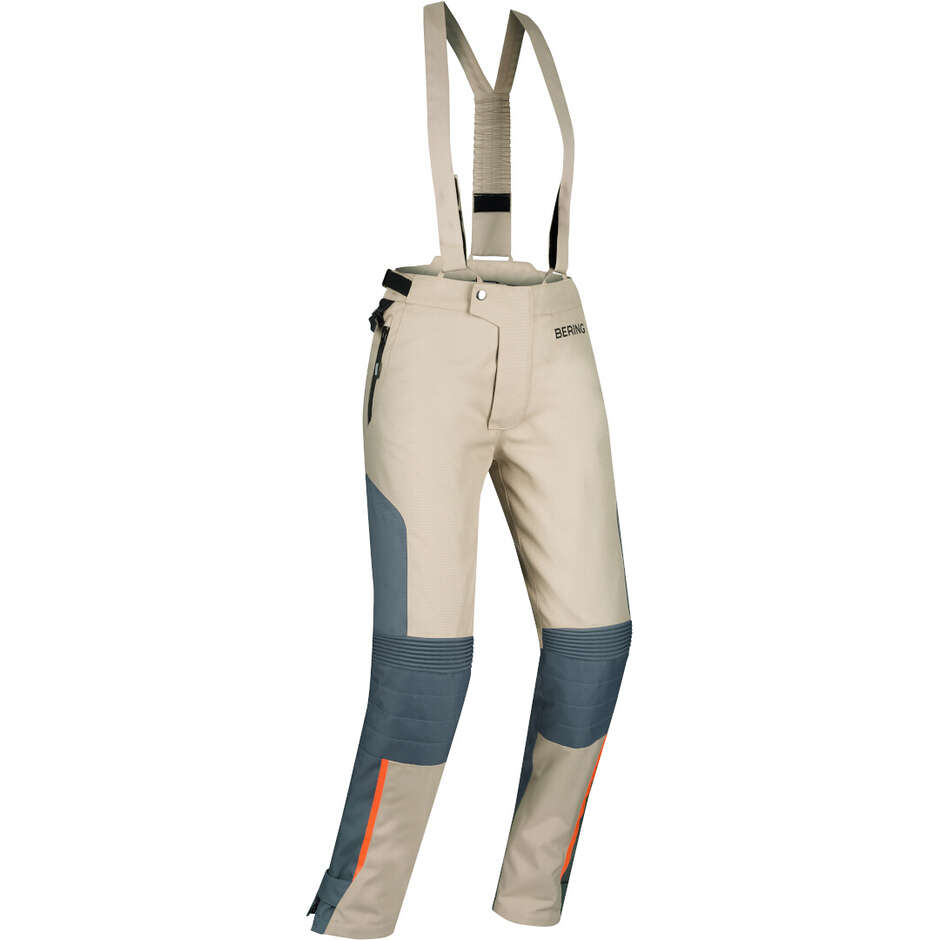 Bering LADY SIBERIA Women's Motorcycle Pants Beige Grey Orange