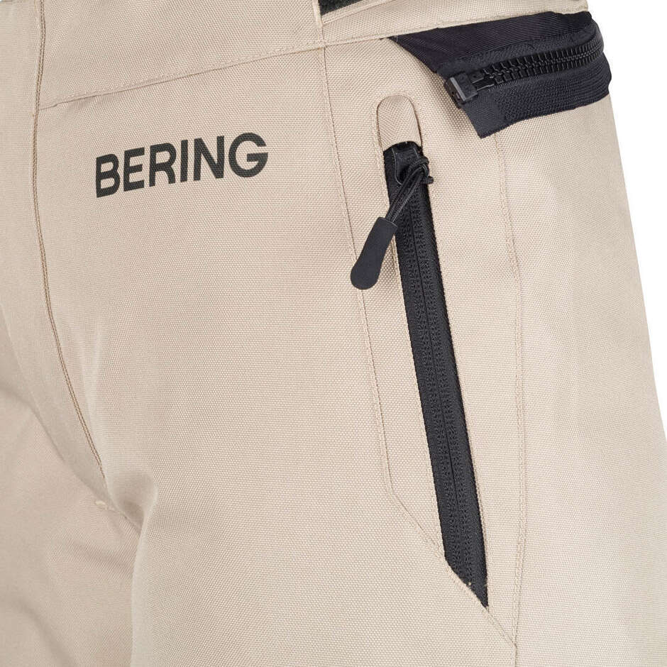 Bering LADY SIBERIA Women's Motorcycle Pants Beige Grey Orange