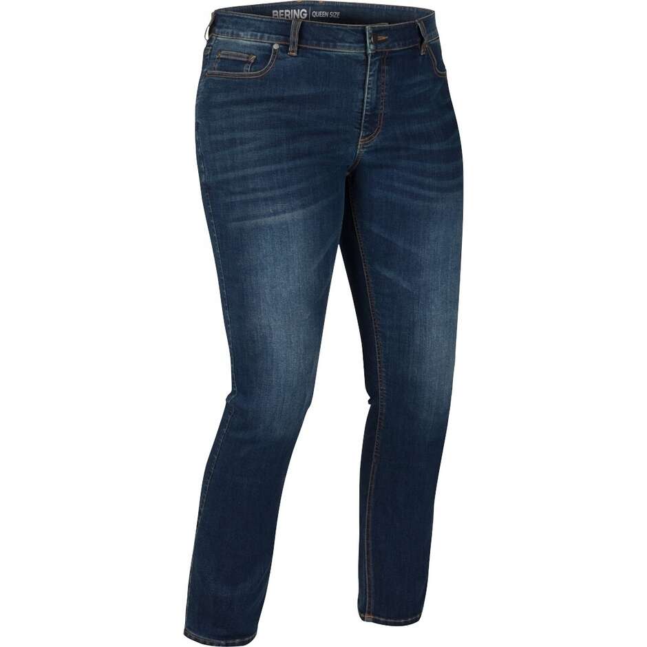 Bering LADY TRUST Damen Motorradhose Queen Size Blau