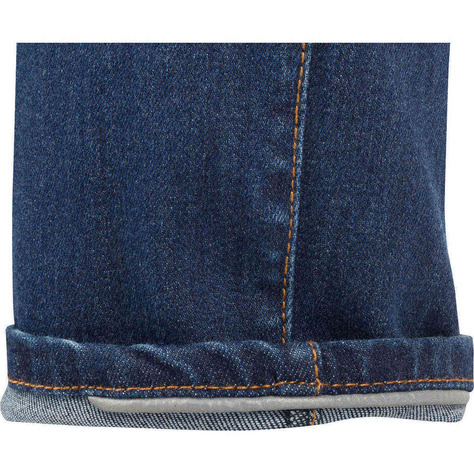 Bering LADY TRUST Tapered Blue Washed Women's Motorcycle Pants