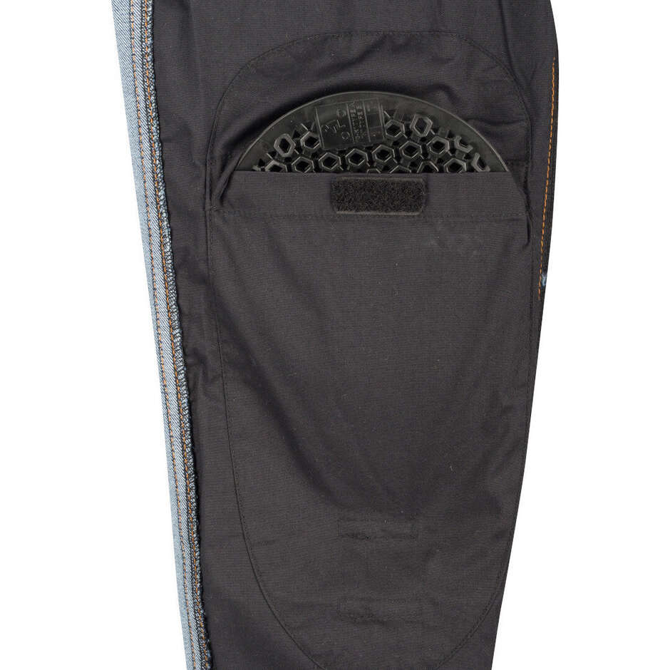 Bering LADY TRUST Tapered Blue Washed Women's Motorcycle Pants