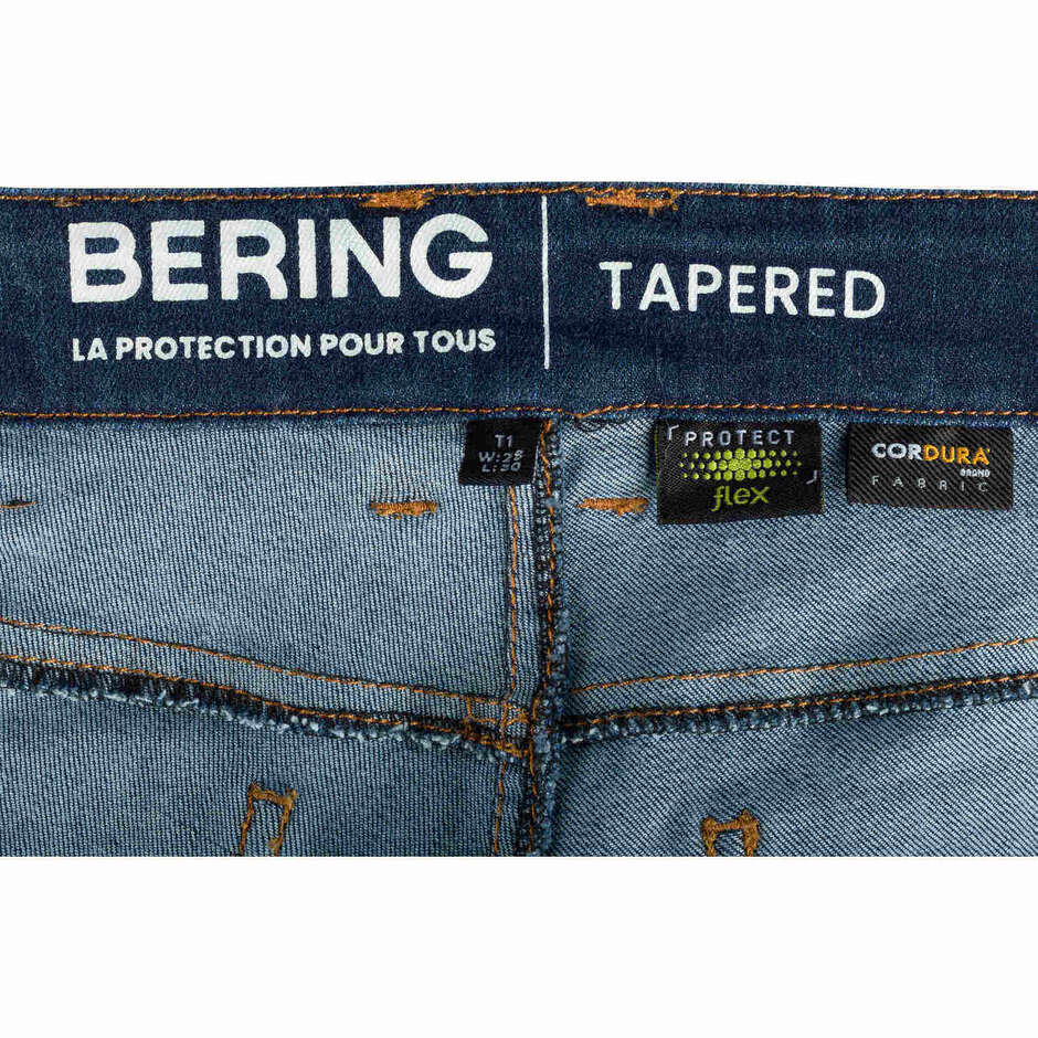 Bering LADY TRUST Tapered Blue Washed Women's Motorcycle Pants
