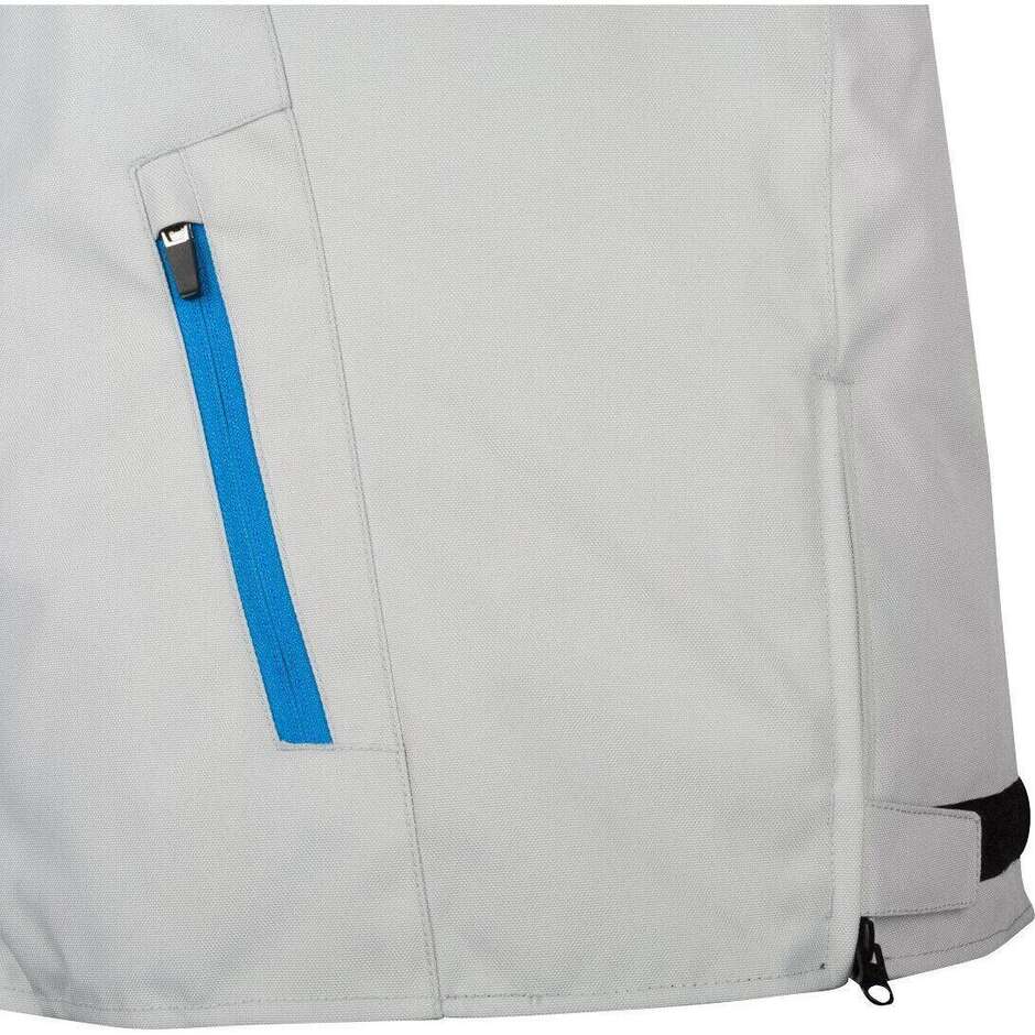 Bering LADY WARWICK Women's Motorcycle Jacket Light Grey Blue