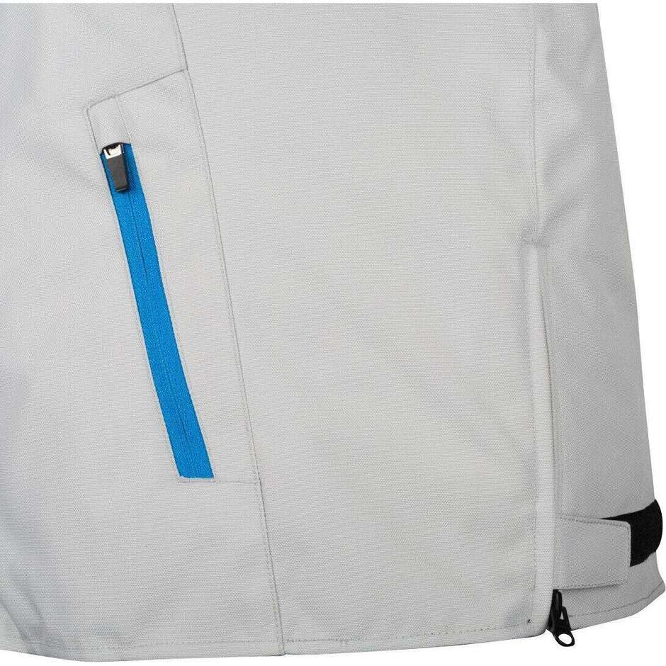 Bering LADY WARWICK Women's Motorcycle Jacket Queen Size Light Grey Blue