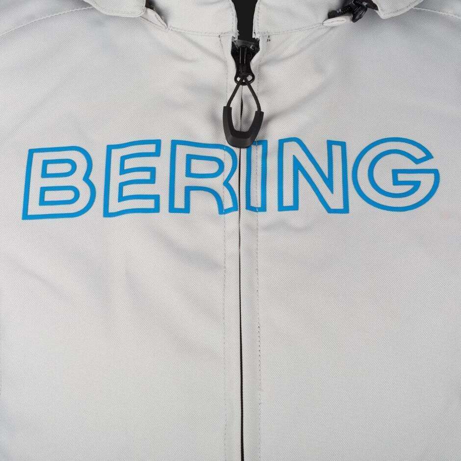 Bering LADY WARWICK Women's Motorcycle Jacket Queen Size Light Grey Blue