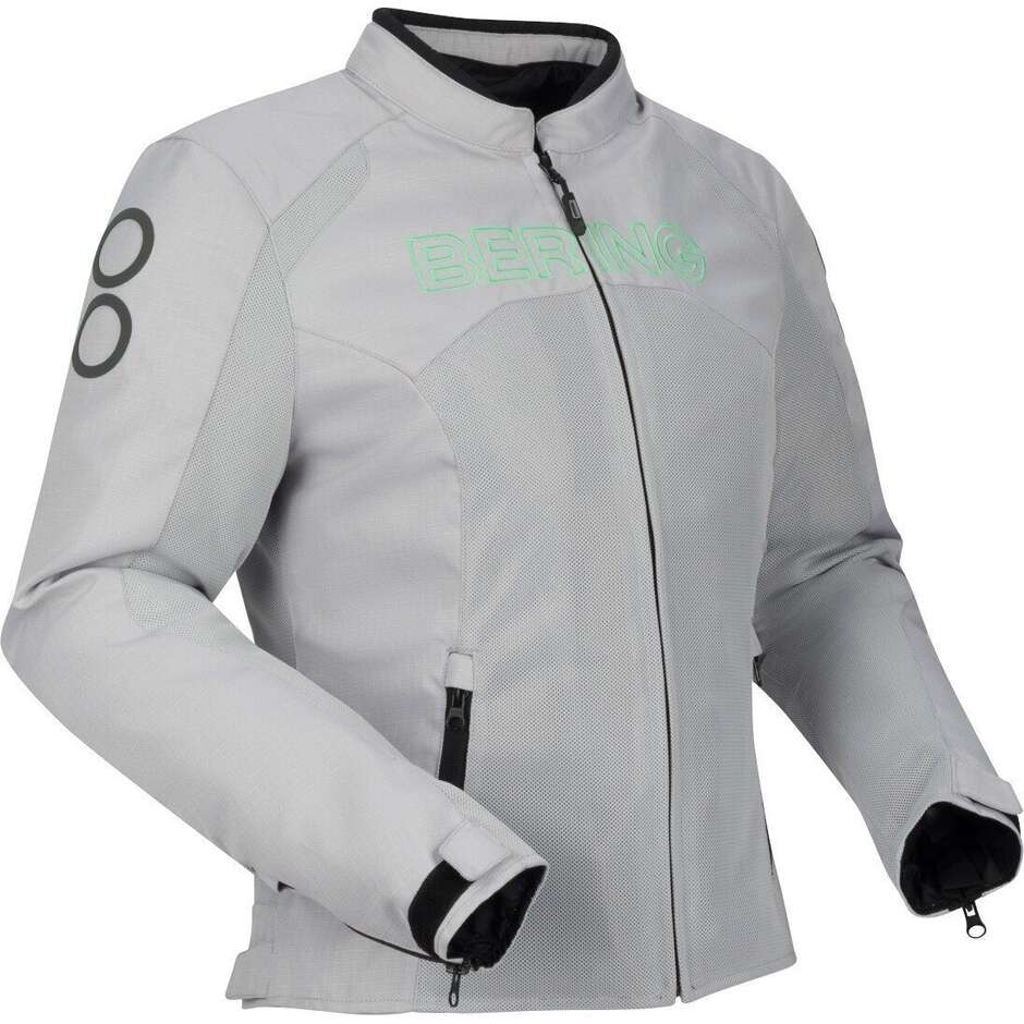Bering LADY ZAO Women's Motorcycle Jacket Grey Green