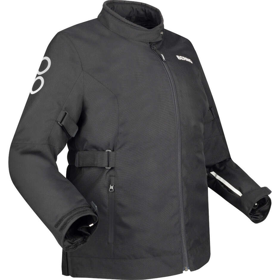Bering Long LADY PAMELA Women's Motorcycle Jacket Queen Size Black White