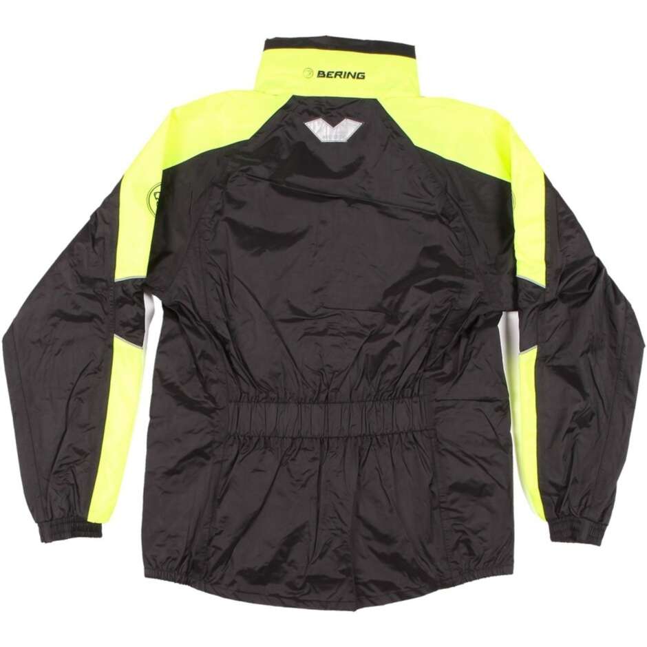 Bering MANIWATA Motorcycle Rain Jacket Black Fluorescent