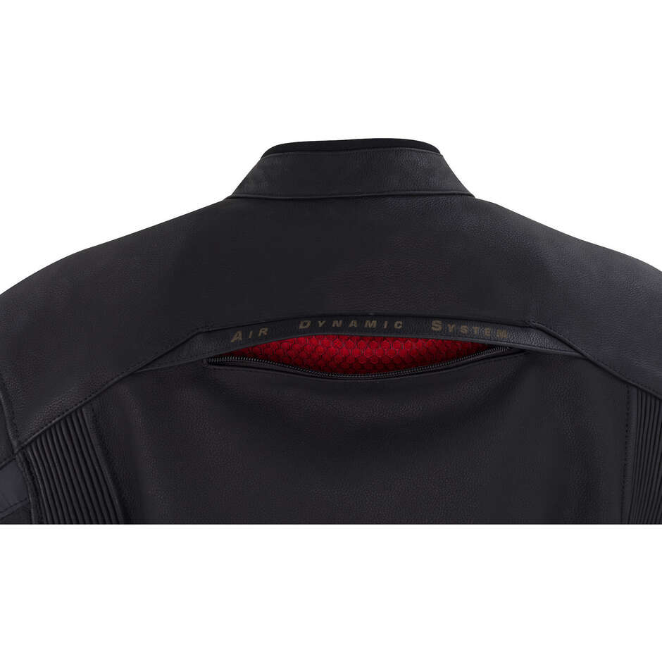 Bering MENDES Black Leather Motorcycle Jacket
