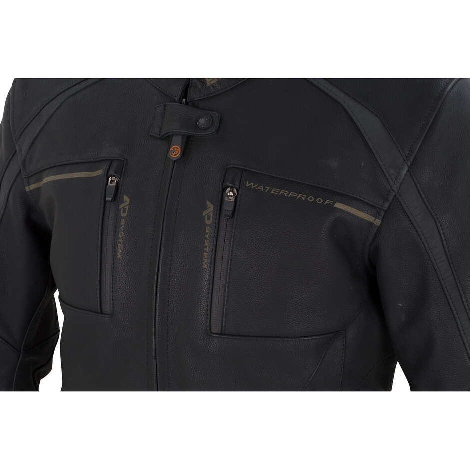 Bering MENDES Black Leather Motorcycle Jacket