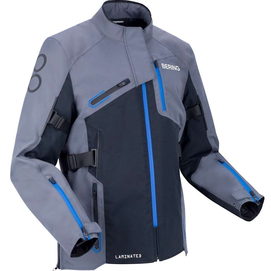 BERING OXYGEN Motorcycle Jacket Grey/Black/Blue
